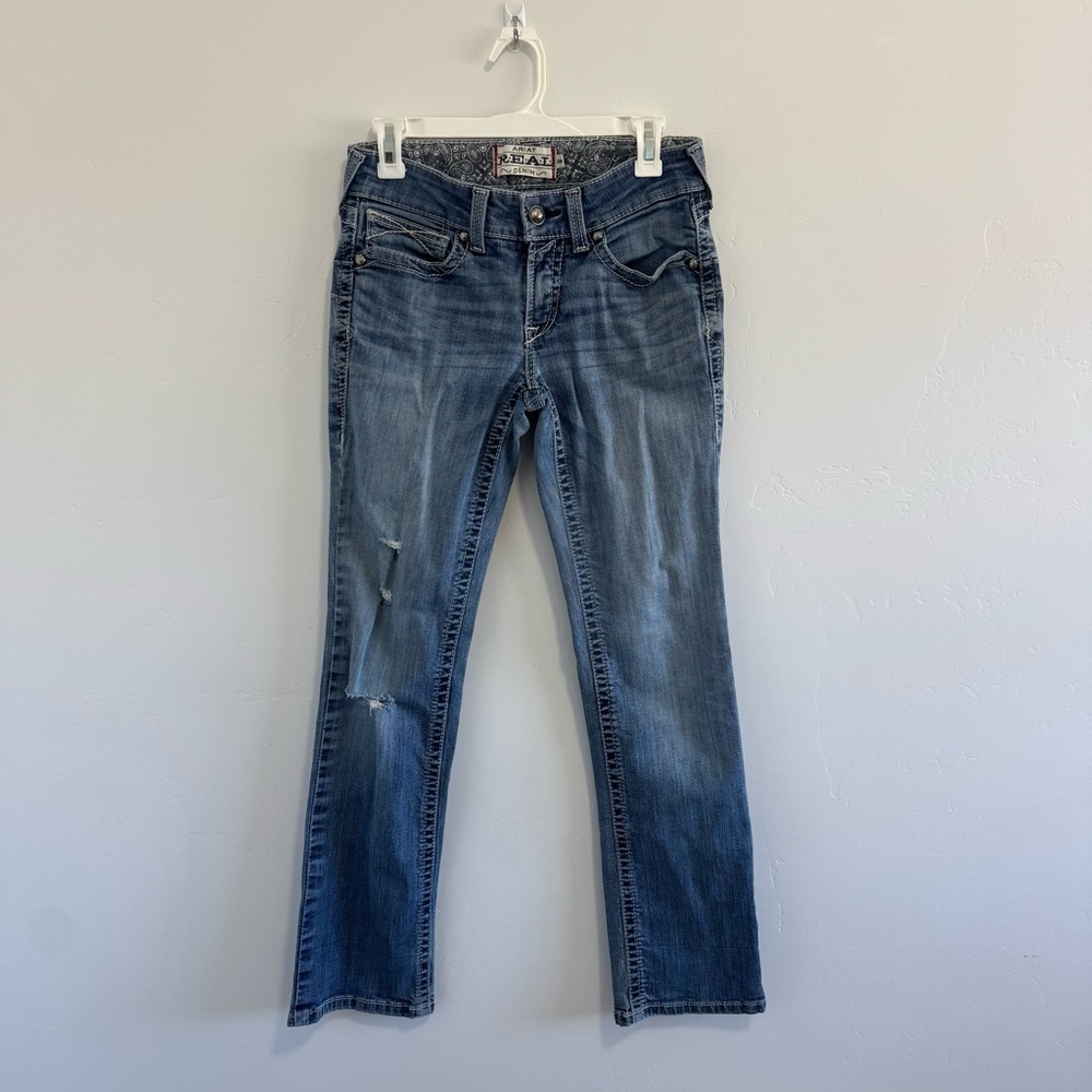 Ariat mid rise denim straight leg jeans 28R